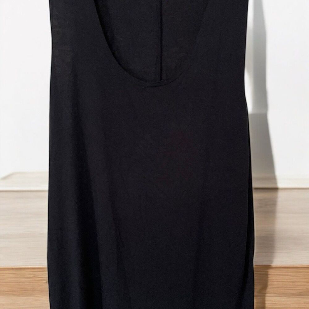 Oro Los Angeles Scallop BLACK Tank Top Sleeveless T Shirt  SZ L - Picture 7 of 14